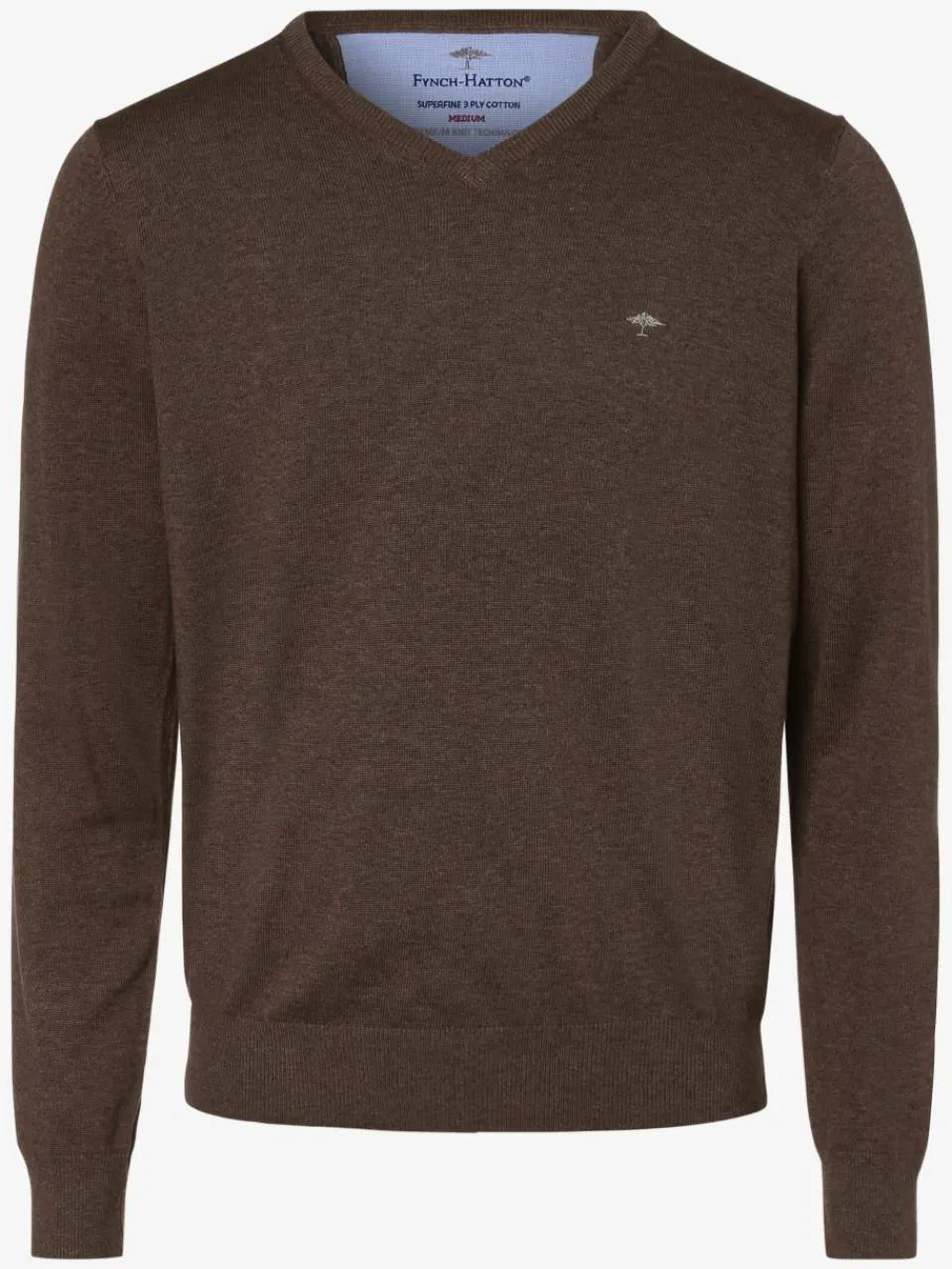 Fynch-Hatton Pullover & Strickjacken<Herren Pullover mocca uni