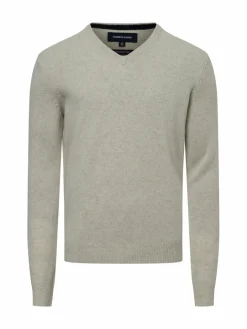 Nils Sundström Pullover & Strickjacken<Herren Pullover kitt meliert