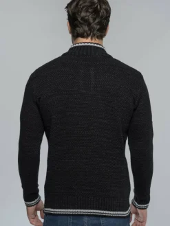 Carisma Pullover & Strickjacken<Herren Pullover schwarz uni