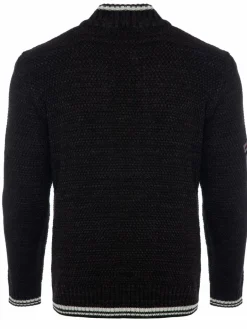 Carisma Pullover & Strickjacken<Herren Pullover schwarz uni