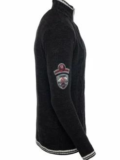 Carisma Pullover & Strickjacken<Herren Pullover schwarz uni