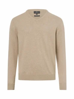 Nils Sundström Pullover & Strickjacken<Herren Pullover beige meliert