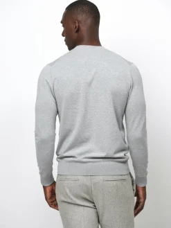 Profuomo Pullover & Strickjacken<Herren Pullover grau uni