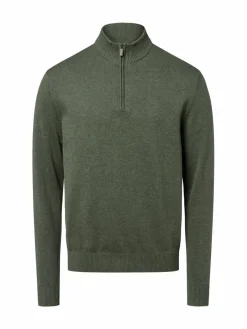Nils Sundström Pullover & Strickjacken<Herren Pullover oliv meliert