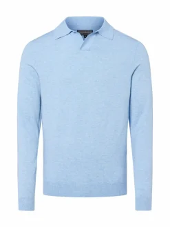 Finshley & Harding Pullover & Strickjacken<Herren Pullover hellblau meliert