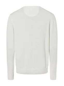 Nils Sundström Pullover & Strickjacken<Herren Pullover weiß uni