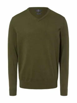 Nils Sundström Pullover & Strickjacken<Herren Pullover oliv uni