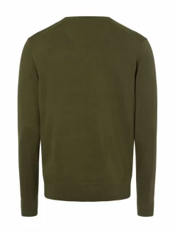 Nils Sundström Pullover & Strickjacken<Herren Pullover oliv uni