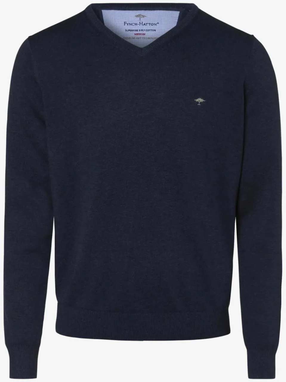Fynch-Hatton Pullover & Strickjacken<Herren Pullover petrol uni