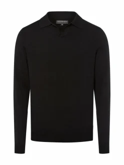 Finshley & Harding Pullover & Strickjacken<Herren Pullover schwarz uni