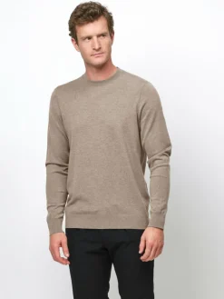 Profuomo Pullover & Strickjacken<Herren Pullover beige uni