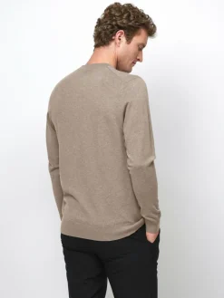 Profuomo Pullover & Strickjacken<Herren Pullover beige uni