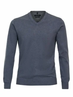 CASAMODA Pullover & Strickjacken<Herren Pullover - Basic blau uni