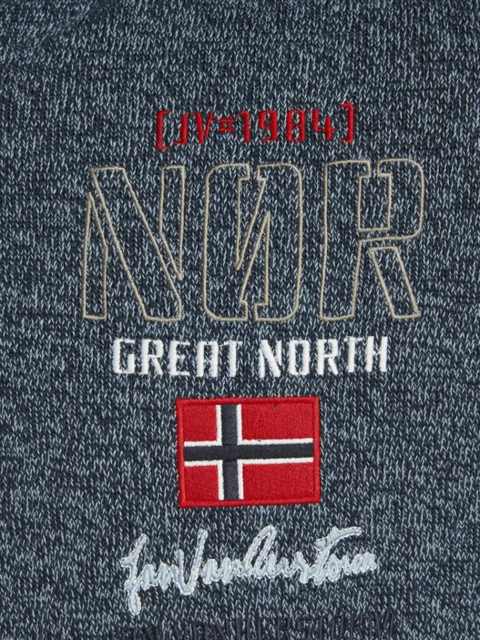 Jan Vanderstorm Pullover & Strickjacken<Herren Pullover - CAJETAN blau bedruckt