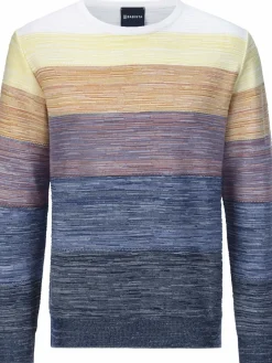 BABISTA Pullover & Strickjacken<Herren Pullover - CARIENO blau gelb gestreift