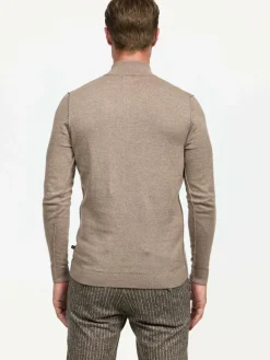 Zuitable Pullover & Strickjacken<Herren Pullover - DiZip braun uni