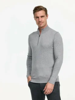 Zuitable Pullover & Strickjacken<Herren Pullover - DiZip grau uni