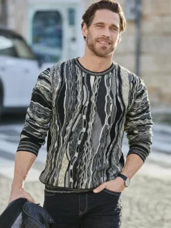 BABISTA Pullover & Strickjacken<Herren Pullover - FABISANTO grau bedruckt