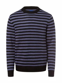 Jack & Jones Pullover & Strickjacken<Herren Pullover - Joreaton schwarz blau gestreift