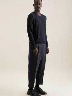 Seidensticker Pullover & Strickjacken<Herren Pullover - Uni blau uni