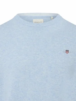 Gant Pullover & Strickjacken<Herren Pullover aus Wolle hellblau uni