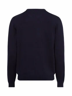 Finshley & Harding Pullover & Strickjacken<Herren Pullover mit Cashmere-Anteil marine uni