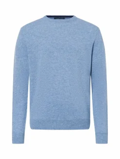 Andrew James Pullover & Strickjacken<Herren Pure Cashmere Pullover hellblau uni