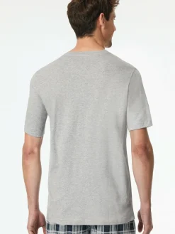 Schiesser Shirts<Herren Pyjamaoberteil - T-Shirt - Mix + Relax grau uni