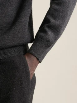 Seidensticker Pullover & Strickjacken<Herren Quarter Zip - Uni melange uni