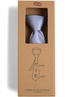 Herren Finshley & Harding London Krawatten & Fliegen>Herren Reißverschluss-Krawatte aus Seide