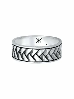 KUZZOI Schmuck<Herren Ring schwarz uni
