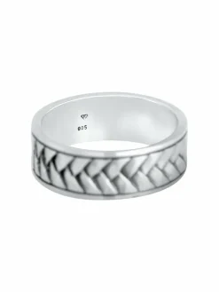 KUZZOI Schmuck<Herren Ring schwarz uni
