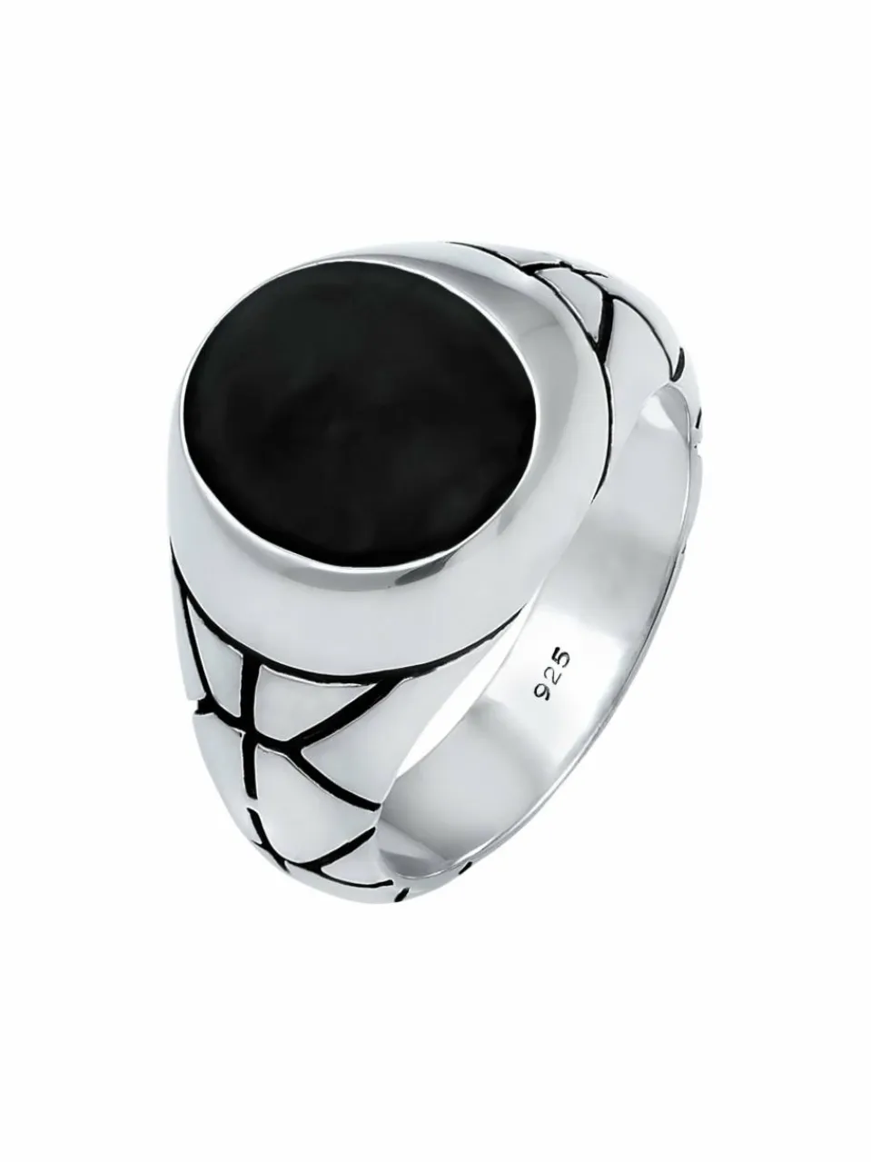 KUZZOI Schmuck<Herren Ring silber uni