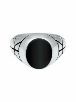 KUZZOI Schmuck<Herren Ring silber uni