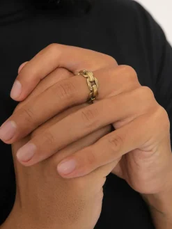 KUZZOI Schmuck<Herren Ring gold uni