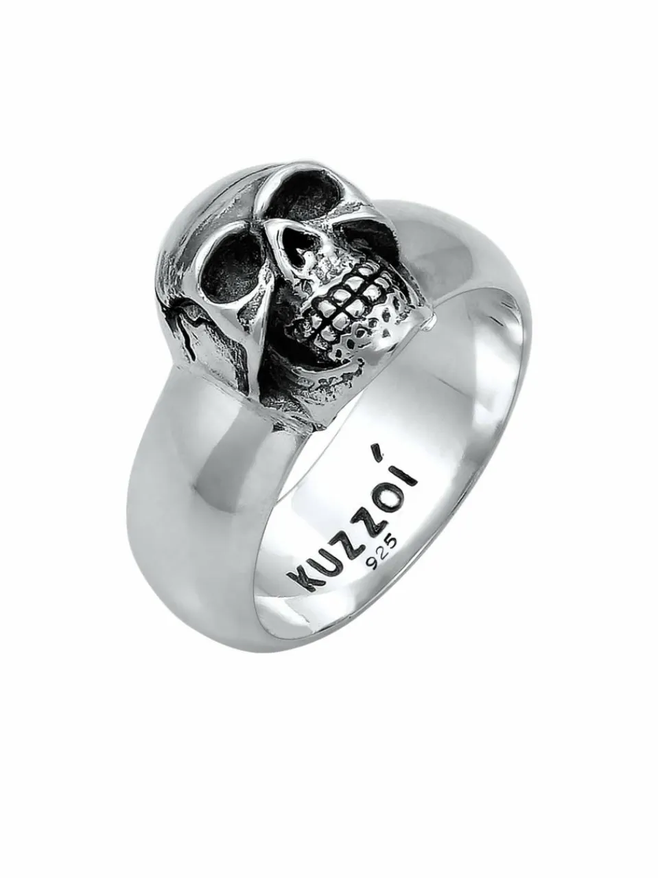 KUZZOI Schmuck<Herren Ring silber uni