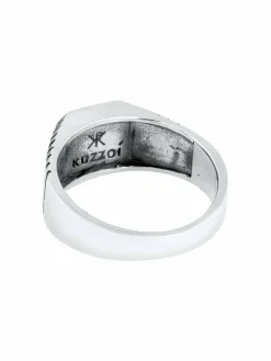 KUZZOI Schmuck<Herren Ring silber uni