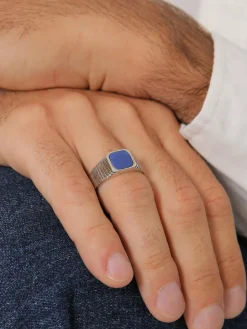 KUZZOI Schmuck<Herren Ring silber uni