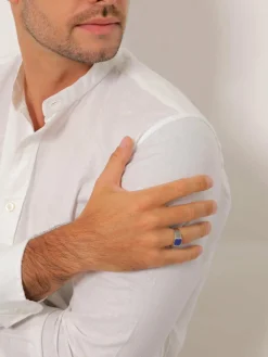 KUZZOI Schmuck<Herren Ring silber uni