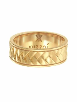 KUZZOI Schmuck<Herren Ring gold uni