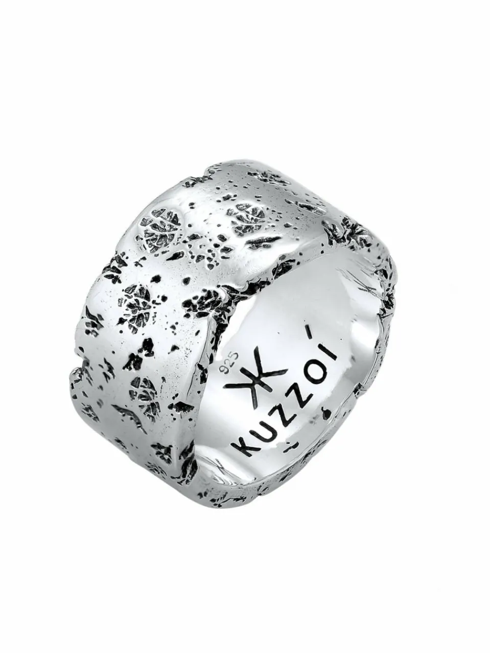 KUZZOI Schmuck<Herren Ring silber uni