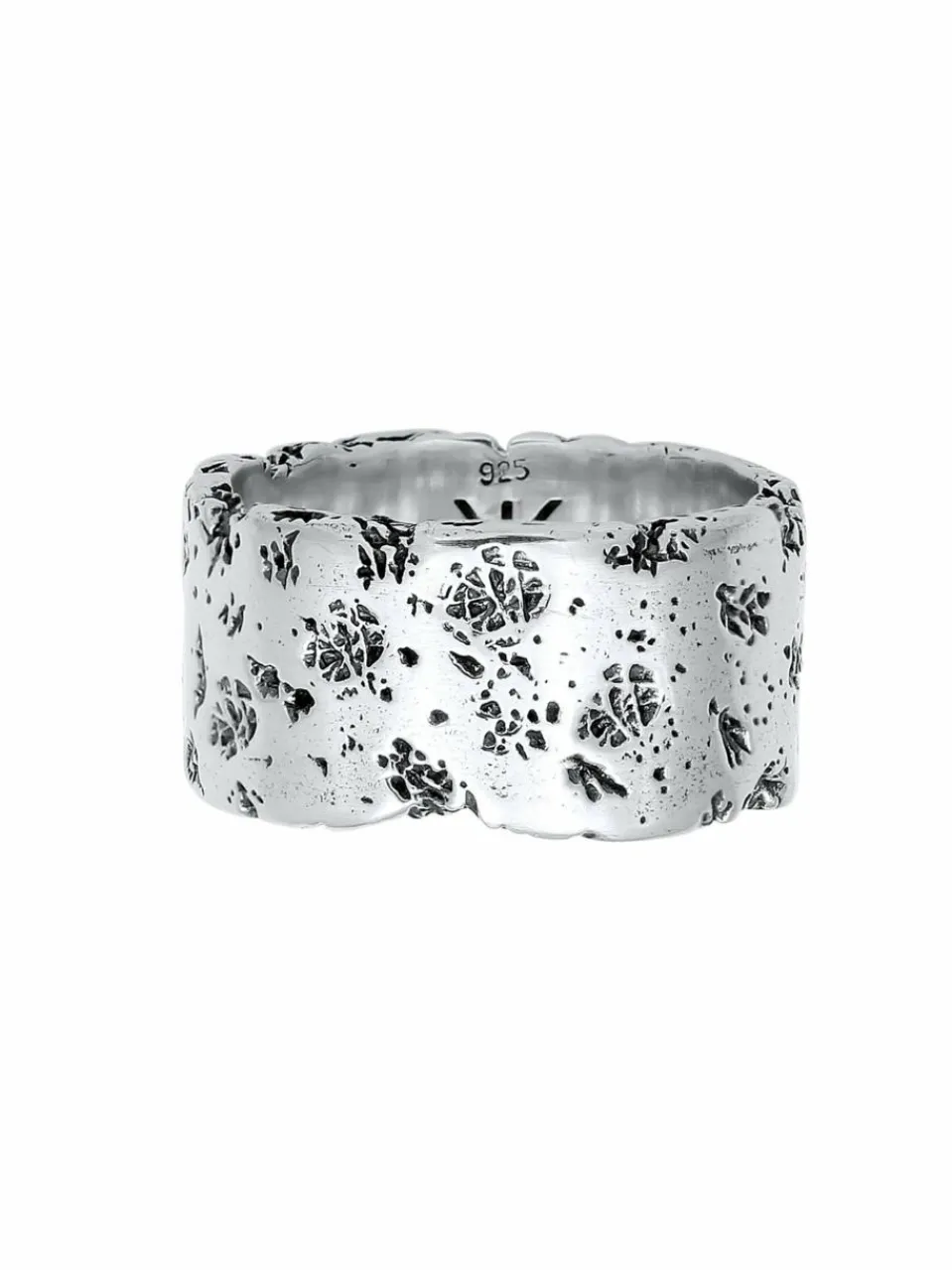 KUZZOI Schmuck<Herren Ring silber uni