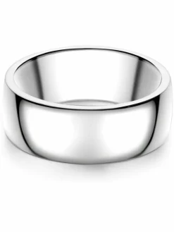 Männerglanz Schmuck<Herren Ring silber uni
