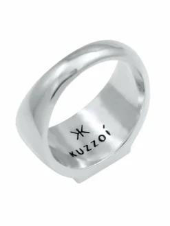 KUZZOI Schmuck<Herren Ring silber uni