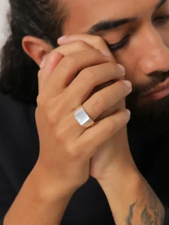 KUZZOI Schmuck<Herren Ring silber uni