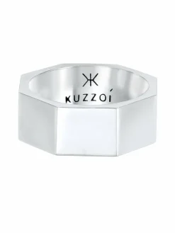 KUZZOI Schmuck<Herren Ring silber uni