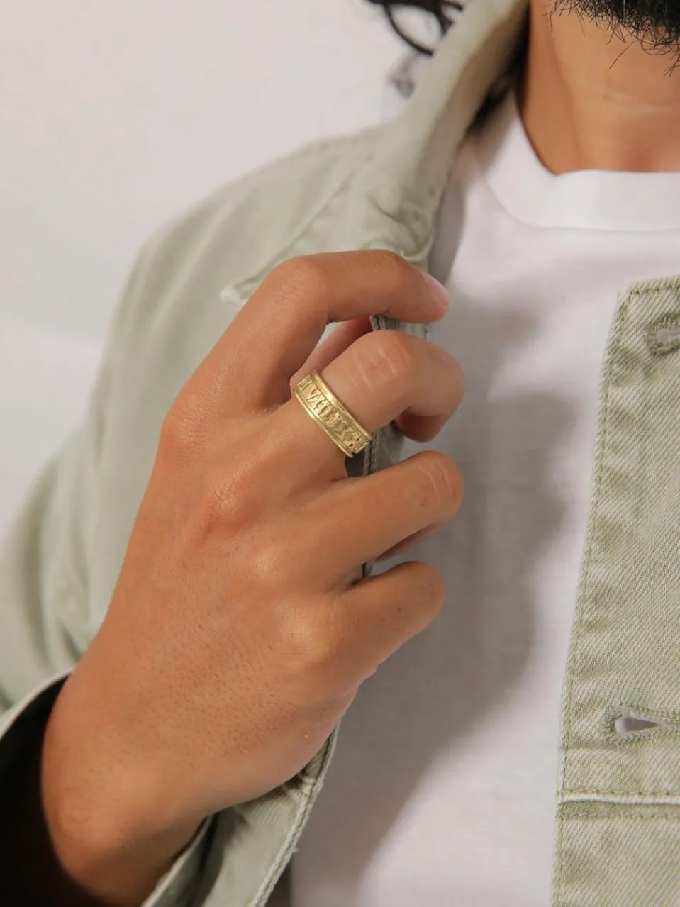 KUZZOI Schmuck<Herren Ring gold uni