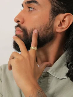 KUZZOI Schmuck<Herren Ring gold uni