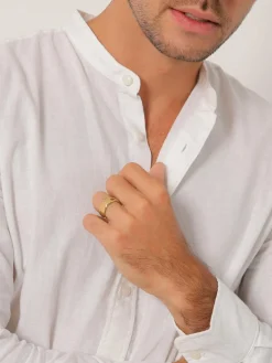 KUZZOI Schmuck<Herren Ring gold uni