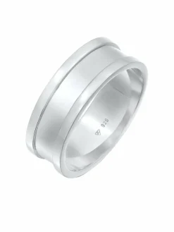 KUZZOI Schmuck<Herren Ring silber uni